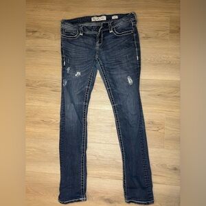 BKE Stella Women's Distressed Like New Jeans 30L